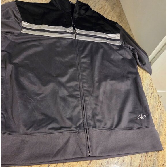 Nordictrack Gray Black Full Zip Track Jacket Size L Athletic Workout - Picture 5 of 14